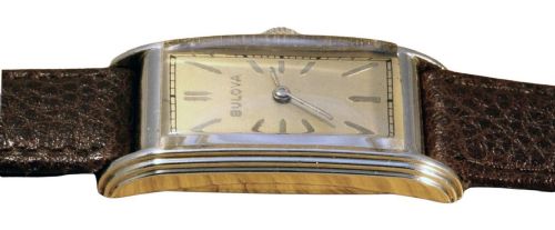 ART DECO GENTS 10K GF WRISTWATCH BY BULOVA C1937 - ADDITIONAL PHOTO 7