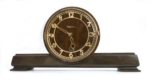 Art Deco German Mantle Clock by Diehl, C1930