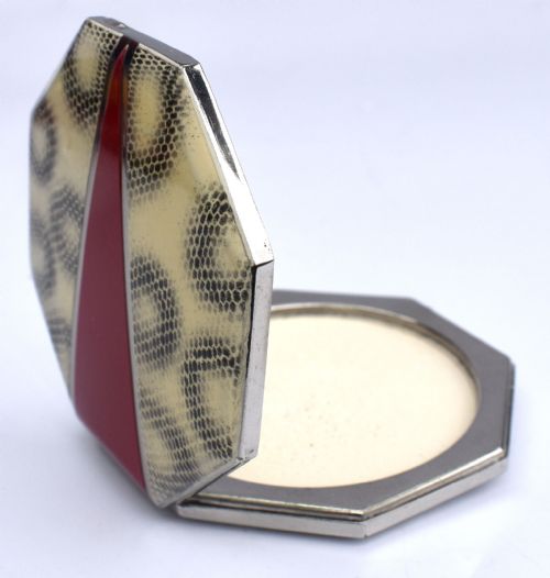 ART DECO LADIES POWDER COMPACT C1930 - ADDITIONAL PHOTO 2