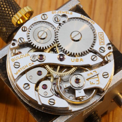 fig 2. Art Deco Gents 10k GF Bulova Wrist Watch, c1939