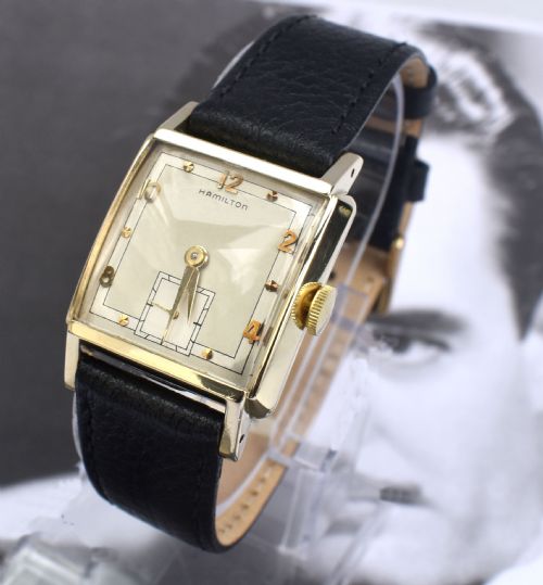 Art Deco Hamilton 10k Gold Filled Gents Watch, C1951, Recently Serviced