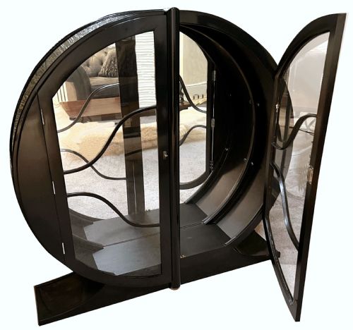 fig 1. Art Deco Ebonized Display Cabinet, c1930