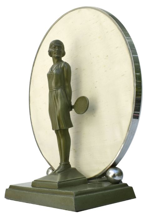 ART DECO ORIGINAL LARGE TABLE LAMP ' THE TENNIS PLAYER' C1930 - ADDITIONAL PHOTO 3