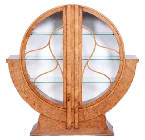 Art Deco Display Cabinet in Walnut, C1930s