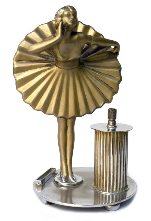 Art Deco Figural Lighter by Dakon, C1930