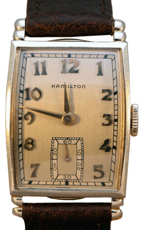 Art Deco Gents C1946, Serviced,10k Gf Watch by Hamilton