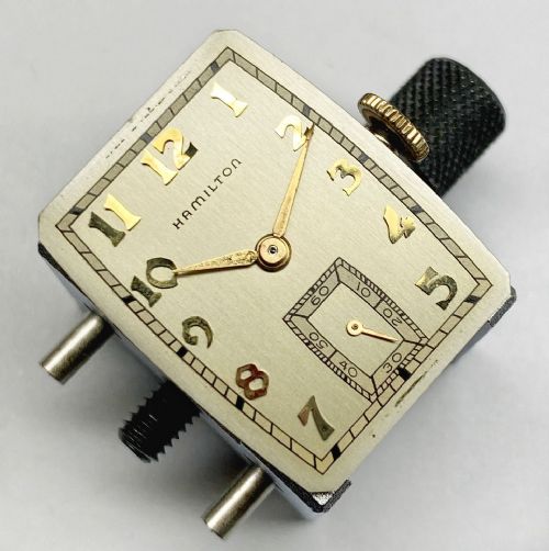 fig 2. Art Deco Gents c1946, Serviced,10k GF Watch By Hamilton