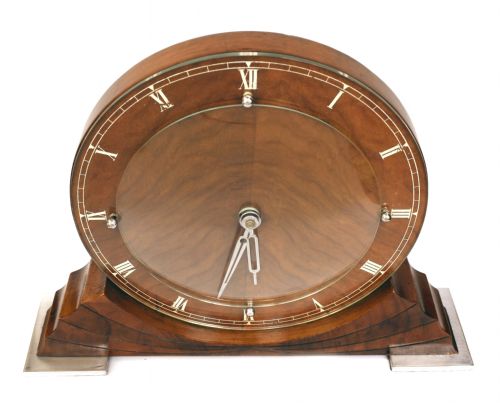fig 1. Art Deco Mantle Clock By Ferranti, c1938
