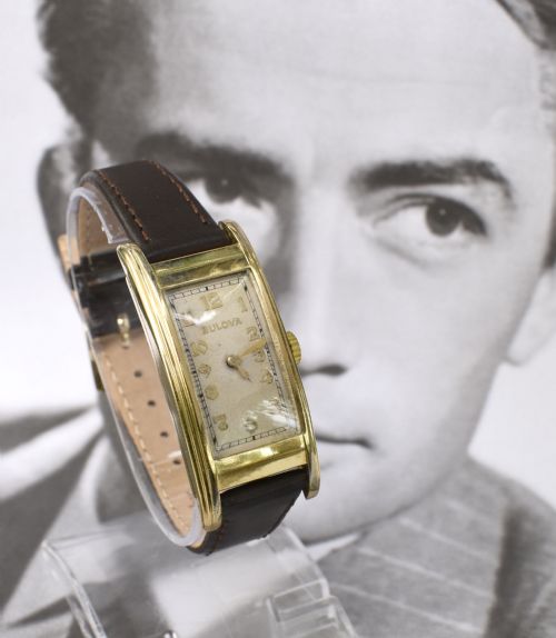 Art Deco Streamline 10k Gf ,C1936, Gents Watch, Bulova, Fully Serviced.