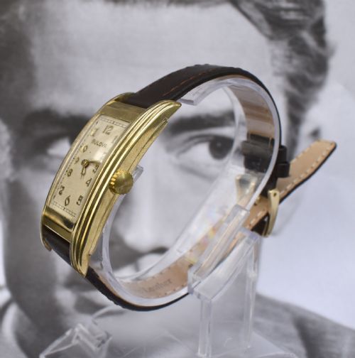 fig 2. Art Deco Streamline 10k GF ,c1936, Gents Watch, Bulova, Fully Serviced.