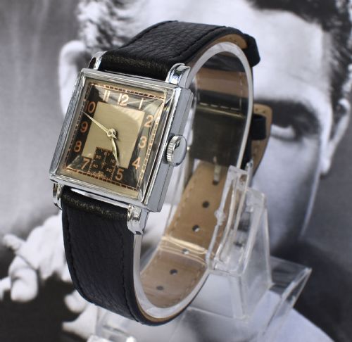 ART DECO GENTS WRISTWATCH RECENTLY SERVICED CIRCA 1935 - ADDITIONAL PHOTO 1