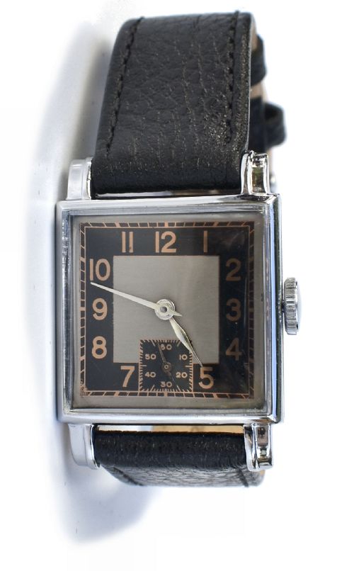 ART DECO GENTS WRISTWATCH RECENTLY SERVICED CIRCA 1935 - ADDITIONAL PHOTO 2