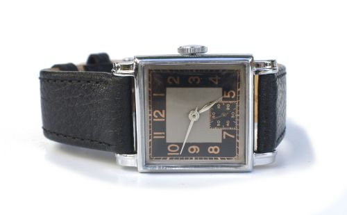 ART DECO GENTS WRISTWATCH RECENTLY SERVICED CIRCA 1935 - ADDITIONAL PHOTO 3
