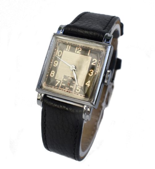 ART DECO GENTS WRISTWATCH RECENTLY SERVICED CIRCA 1935 - ADDITIONAL PHOTO 10