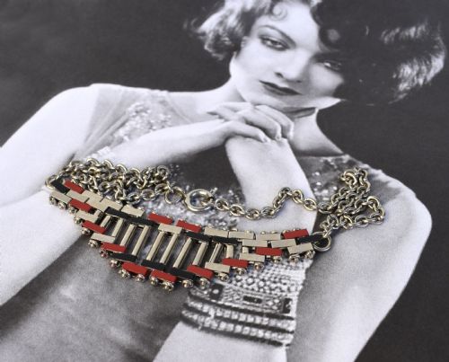 fig 1. Art Deco 1930's Necklace by Jakob Bengel, Germany