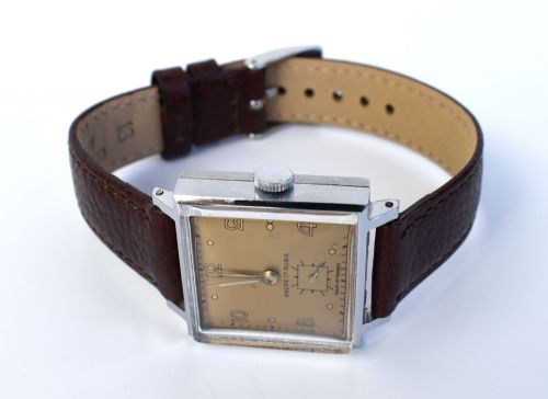 ART DECO 17 JEWELS SQUARE DIAL GENTS MANUAL WRISTWATCH C1930 - ADDITIONAL PHOTO 7