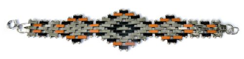 ART DECO 1930'S 'BRICKWORK' BRACELET BY JAKOB BENGEL GERMANY - ADDITIONAL PHOTO 1