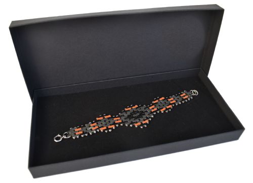 ART DECO 1930'S 'BRICKWORK' BRACELET BY JAKOB BENGEL GERMANY - ADDITIONAL PHOTO 3