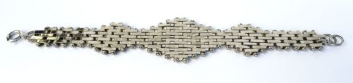 ART DECO 1930'S 'BRICKWORK' BRACELET BY JAKOB BENGEL GERMANY - ADDITIONAL PHOTO 6