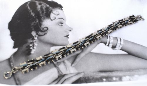 ART DECO 1930'S BRACELET BY JAKOB BENGEL GERMANY - ADDITIONAL PHOTO 4