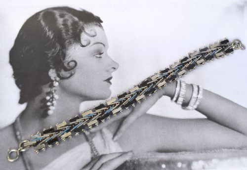 ART DECO 1930'S BRACELET BY JAKOB BENGEL GERMANY - ADDITIONAL PHOTO 5