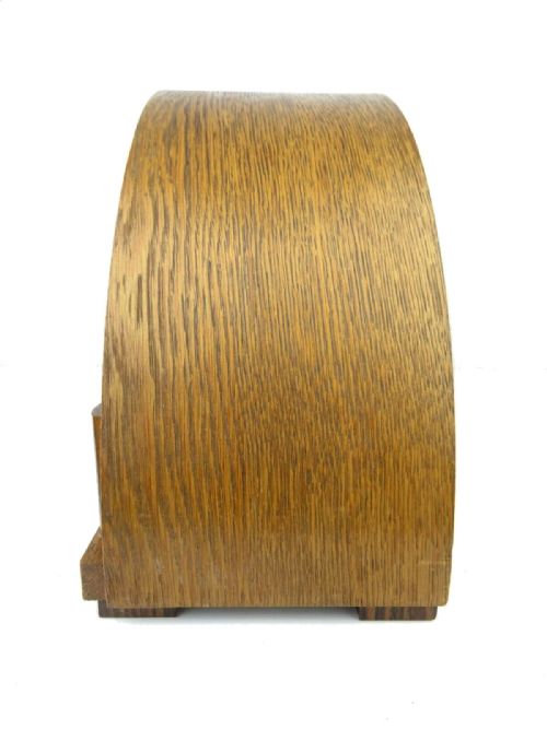 ART DECO 8 DAY CHIMING MANTLE CLOCK BY JUNGHANS C1930S - ADDITIONAL PHOTO 4