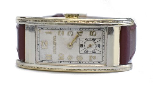 fig 1. Art Deco Gents 10K GF Watch By Bulova, USA, c1938