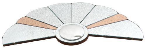 ART DECO LARGE TWO TONE WALL MIRROR C1930 - ADDITIONAL PHOTO 1