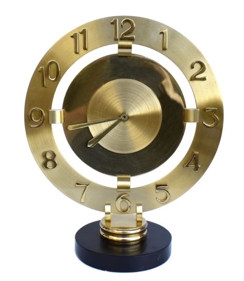 Art Deco Modernist Mantle Clock by Bayard, C1930