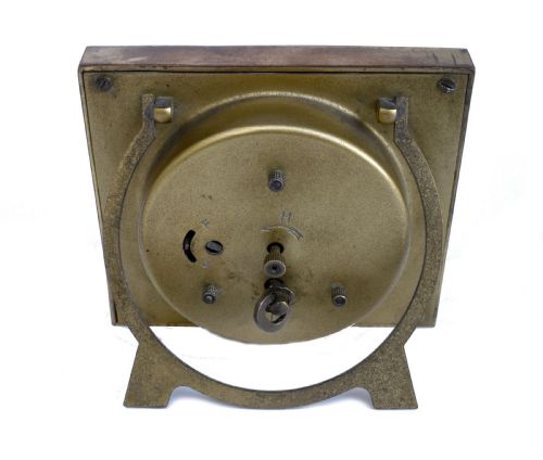 ART DECO COPPER AND ENAMEL CLOCK C1930 - ADDITIONAL PHOTO 6