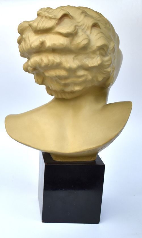 ART DECO BUST ON STAND BY BOHUMIL REZL C1930 - ADDITIONAL PHOTO 5