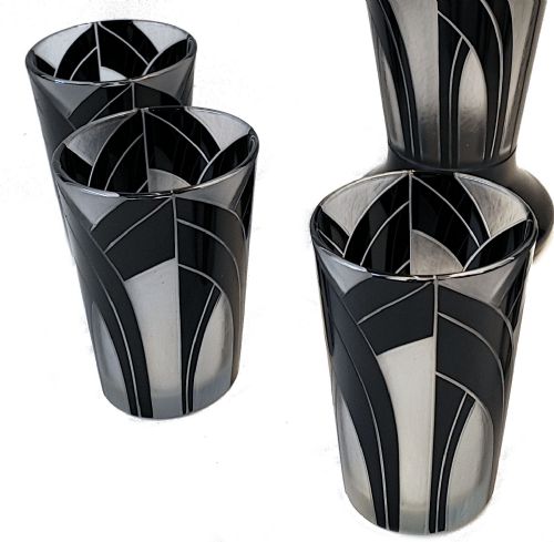 ART DECO CZECH GLASS DRINKS SET C1930 - ADDITIONAL PHOTO 4