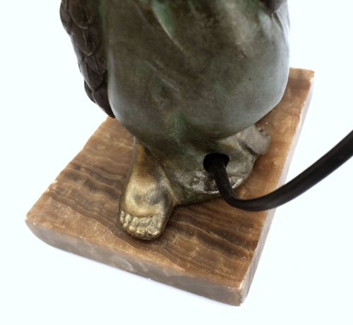 ART DECO FIGURAL LAMP BY PSEGA FRANCE C1930 - ADDITIONAL PHOTO 6