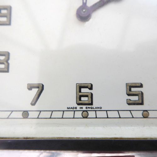 ART DECO CHROME SMALL 'SMITHS' CLOCK BY AL DAVENPORT C1930 - ADDITIONAL PHOTO 4