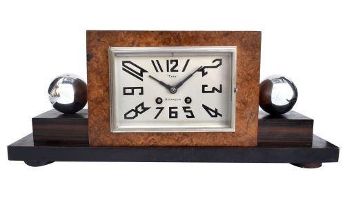 Art Deco Large French Mantle Clock, C1930