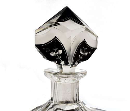 ART DECO KARL PALDA GLASS DECANTER SET WITH 6 GLASSES C1930 - ADDITIONAL PHOTO 5