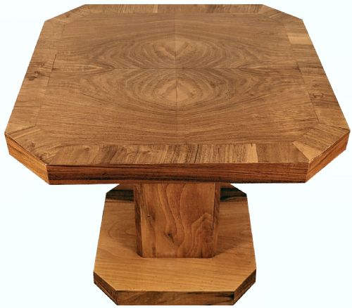 Art Deco Figured Walnut Coffee Table, Circa 1930s