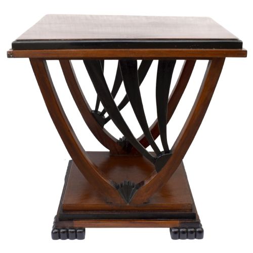 ART DECO MAHOGANY 'SUNBURST' OCCASIONAL TABLE C1930 - ADDITIONAL PHOTO 2