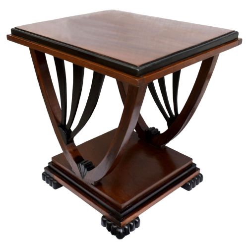 ART DECO MAHOGANY 'SUNBURST' OCCASIONAL TABLE C1930 - ADDITIONAL PHOTO 5