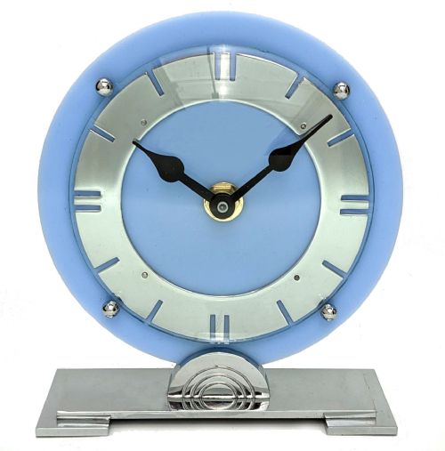 Art Deco Perspex & Chrome Clock, C1930