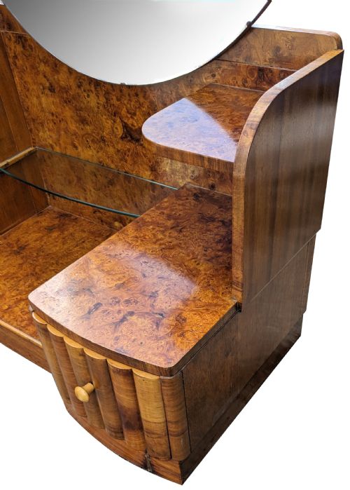 ART DECO STYLISH DRESSING TABLE IN WALNUT C1930 - ADDITIONAL PHOTO 2