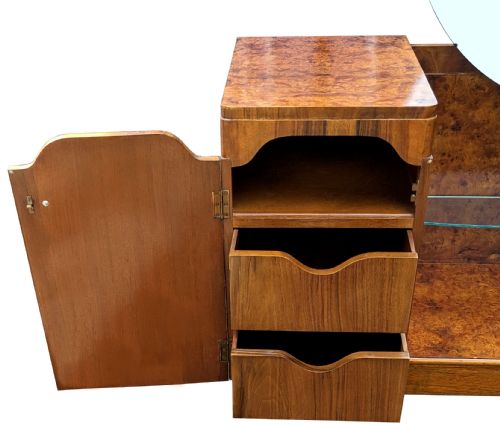 ART DECO STYLISH DRESSING TABLE IN WALNUT C1930 - ADDITIONAL PHOTO 6