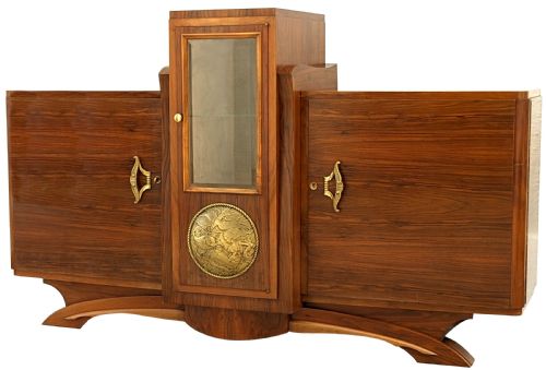 ART DECO SPECTACULAR WALNUT SIDEBOARD FRENCH C1930 - ADDITIONAL PHOTO 2