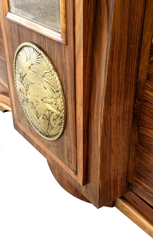 ART DECO SPECTACULAR WALNUT SIDEBOARD FRENCH C1930 - ADDITIONAL PHOTO 4