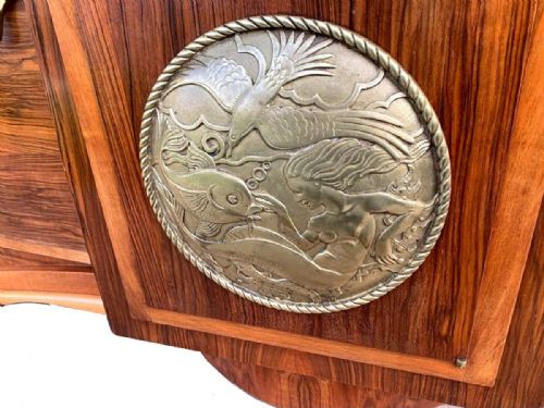 ART DECO SPECTACULAR WALNUT SIDEBOARD FRENCH C1930 - ADDITIONAL PHOTO 10