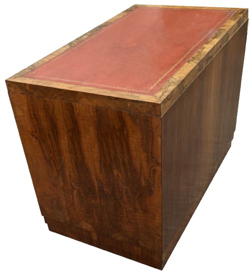 ART DECO FIGURED WALNUT DESK ENGLISH C1930 - ADDITIONAL PHOTO 6