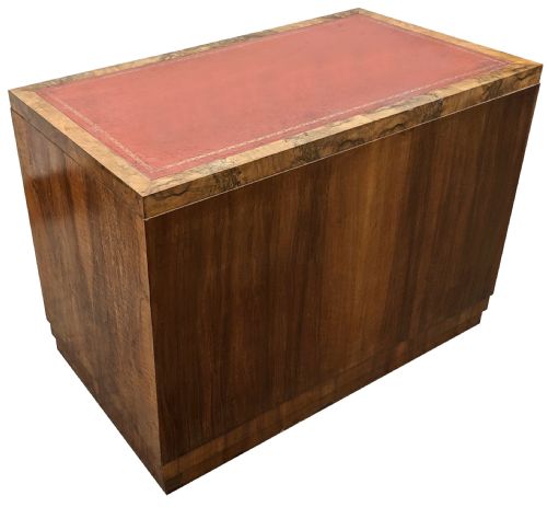 ART DECO FIGURED WALNUT DESK ENGLISH C1930 - ADDITIONAL PHOTO 7