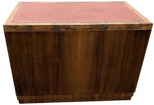 ART DECO FIGURED WALNUT DESK ENGLISH C1930 - ADDITIONAL PHOTO 8