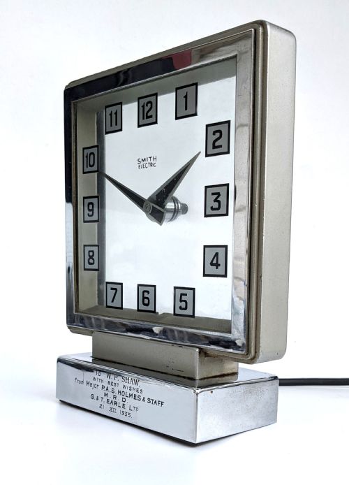 ART DECO MYSTERY CLOCK BY SMITHS CLOCKS DATED 1935 - ADDITIONAL PHOTO 3
