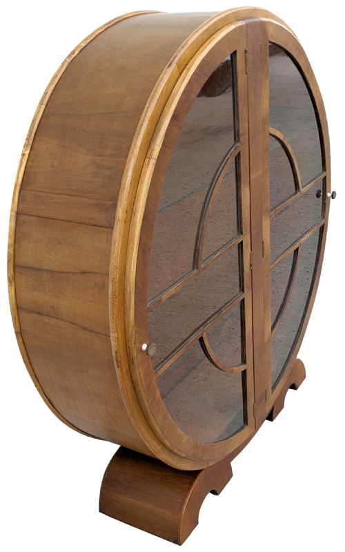 ART DECO CIRCULAR DISPLAY CABINET C1930 - ADDITIONAL PHOTO 1